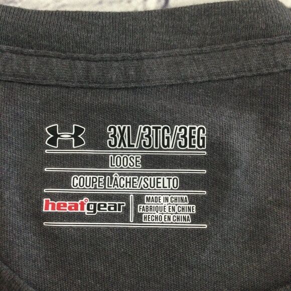 Under Armour T-Shirt Men's Size 3XL Gray Ryder Cup 2016 USA Heat Gear Vintage - Picture 7 of 10